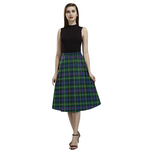 MacKenzie Modern Tartan Aoede Crepe Skirt