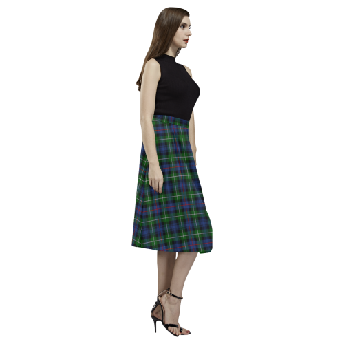 MacKenzie Modern Tartan Aoede Crepe Skirt