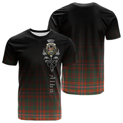 MacKinnon Ancient Tartan Crest T-shirt - Alba Celtic Style