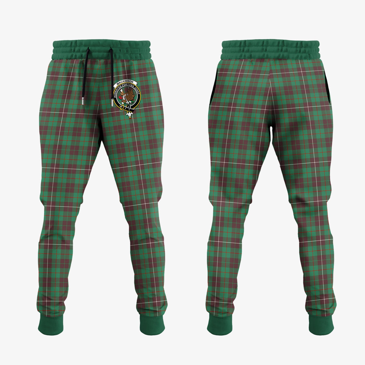 MacKinnon Hunting Ancient Tartan Crest Jogger Sweatpants