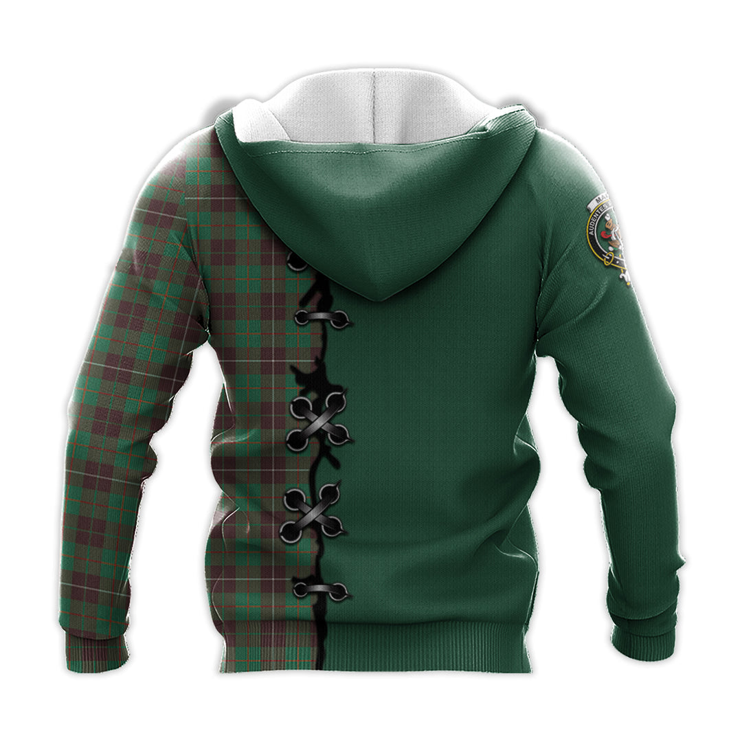 MacKinnon Hunting Ancient Tartan Hoodie - Lion Rampant And Celtic Thistle Style