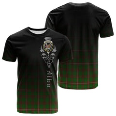 MacKinnon Hunting Modern Tartan Crest T-shirt - Alba Celtic Style