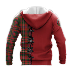 MacKinnon Modern Tartan Hoodie - Lion Rampant And Celtic Thistle Style