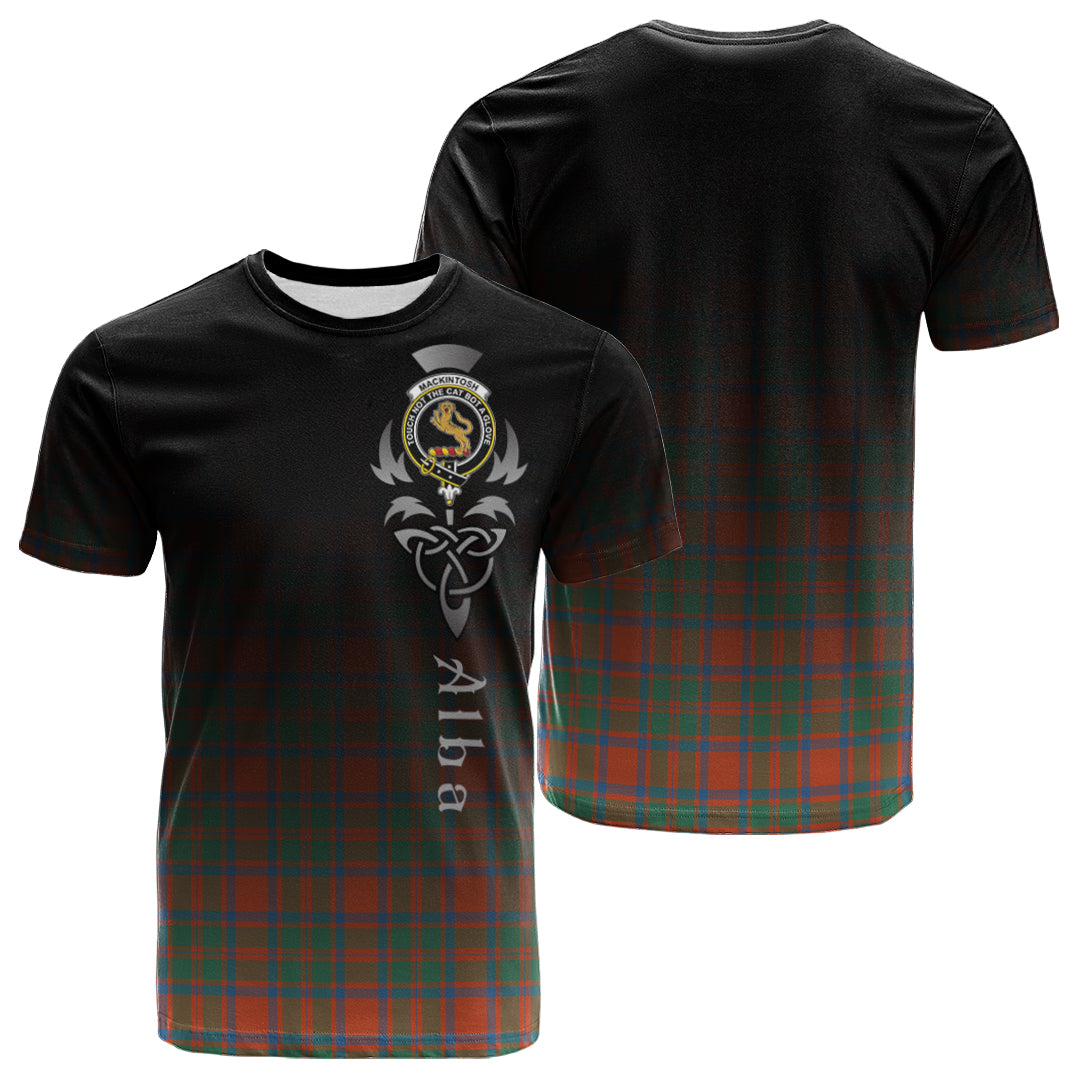 MacKintosh Ancient Tartan Crest T-shirt - Alba Celtic Style