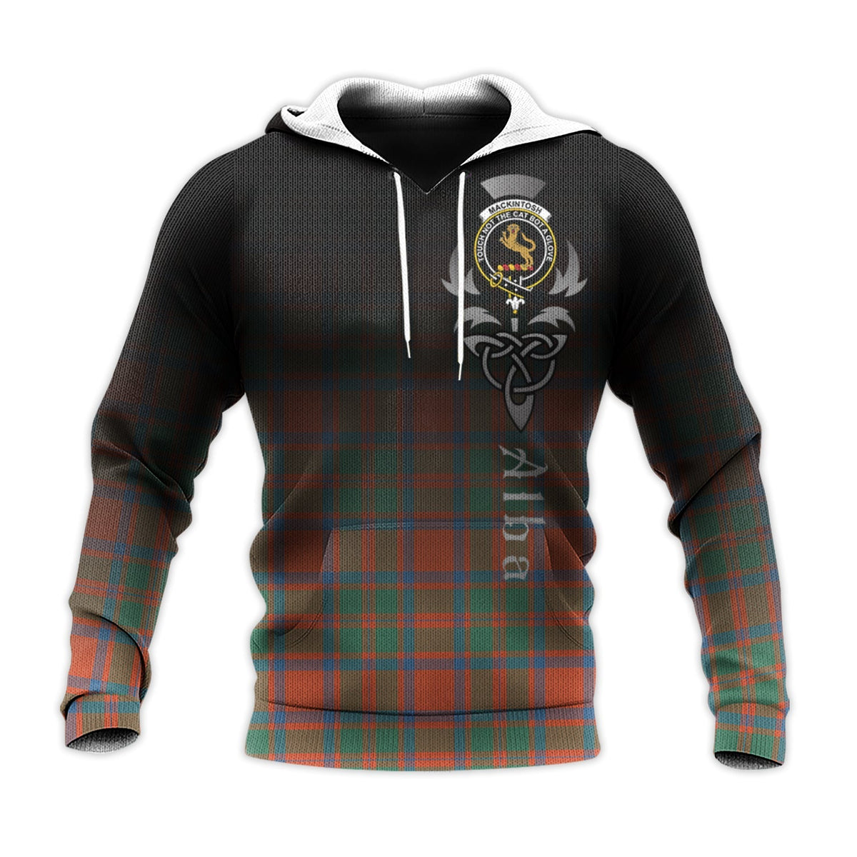 MacKintosh Ancient Tartan Hoodie - Alba Celtic Style