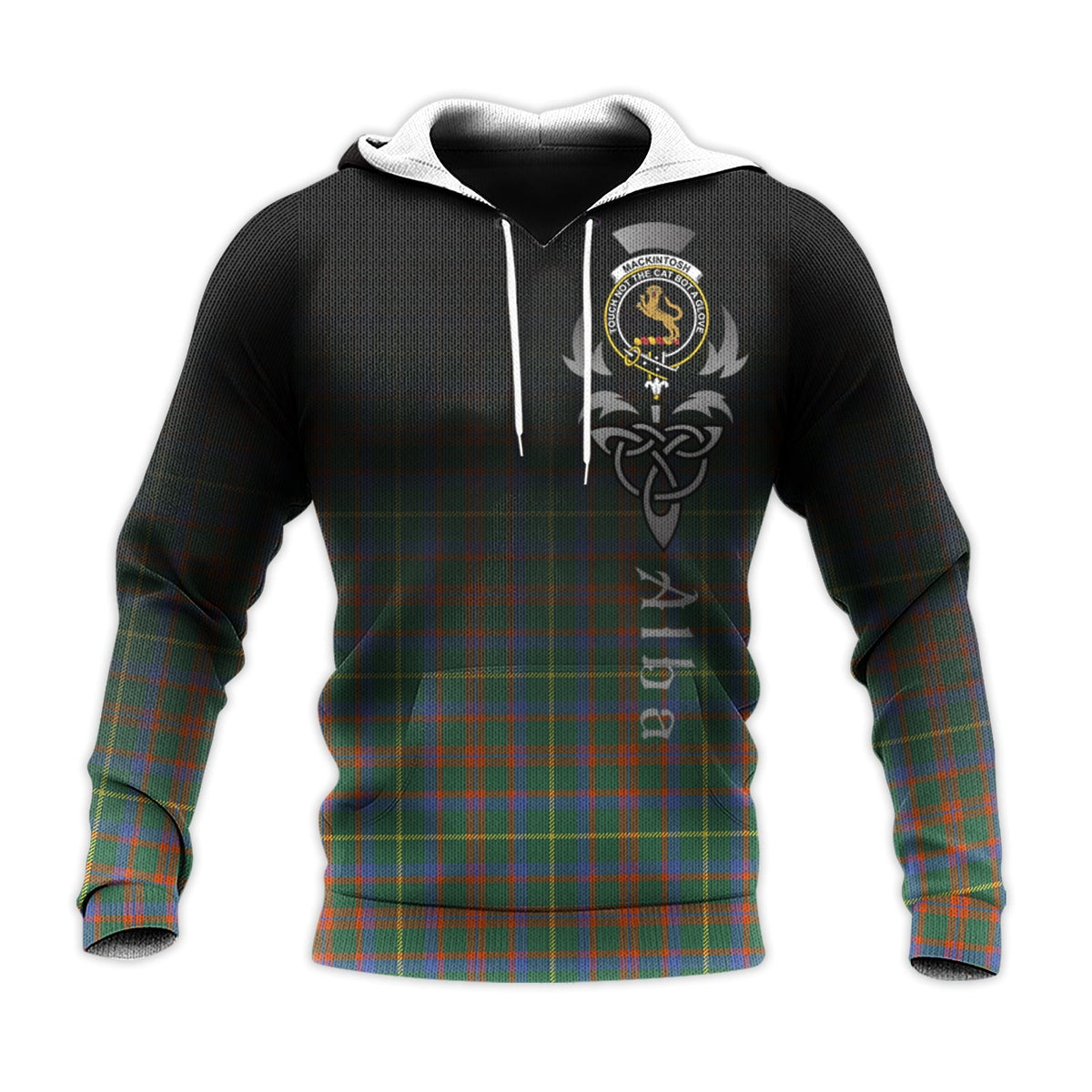 MacKintosh Hunting Ancient Tartan Hoodie - Alba Celtic Style