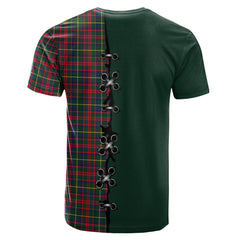 MacKintosh Hunting Modern Tartan T-shirt - Lion Rampant And Celtic Thistle Style