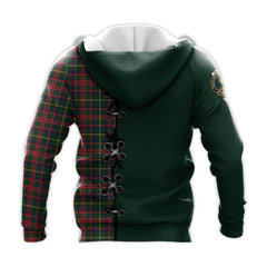 MacKintosh Hunting Modern Tartan Hoodie - Lion Rampant And Celtic Thistle Style