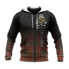 MacKintosh Hunting Weathered Tartan Hoodie - Alba Celtic Style