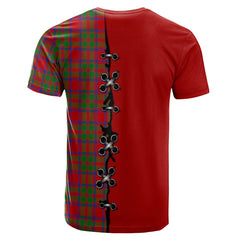 MacKintosh Modern Tartan T-shirt - Lion Rampant And Celtic Thistle Style