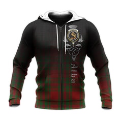 MacKintosh Red Tartan Hoodie - Alba Celtic Style