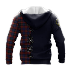 MacLachlan Tartan Hoodie - Lion Rampant And Celtic Thistle Style