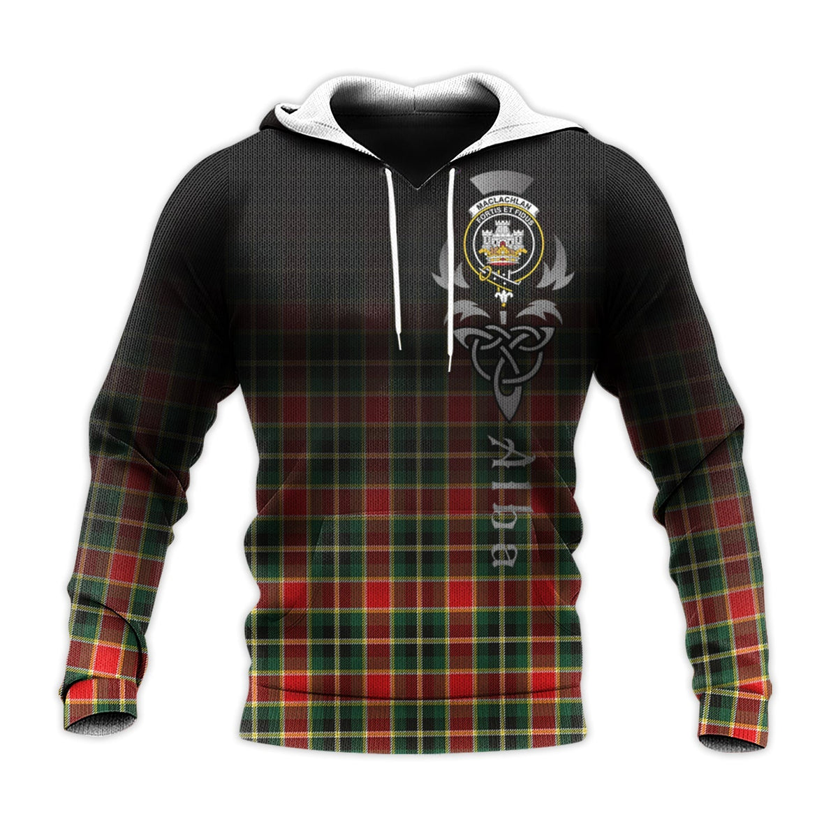 MacLachlan Hunting Modern Tartan Hoodie - Alba Celtic Style