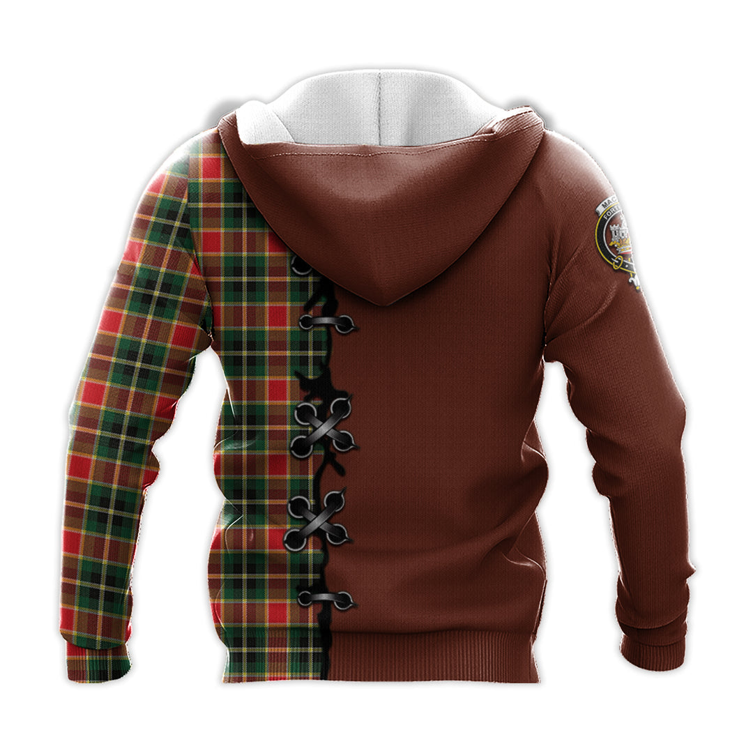 MacLachlan Hunting Modern Tartan Hoodie - Lion Rampant And Celtic Thistle Style