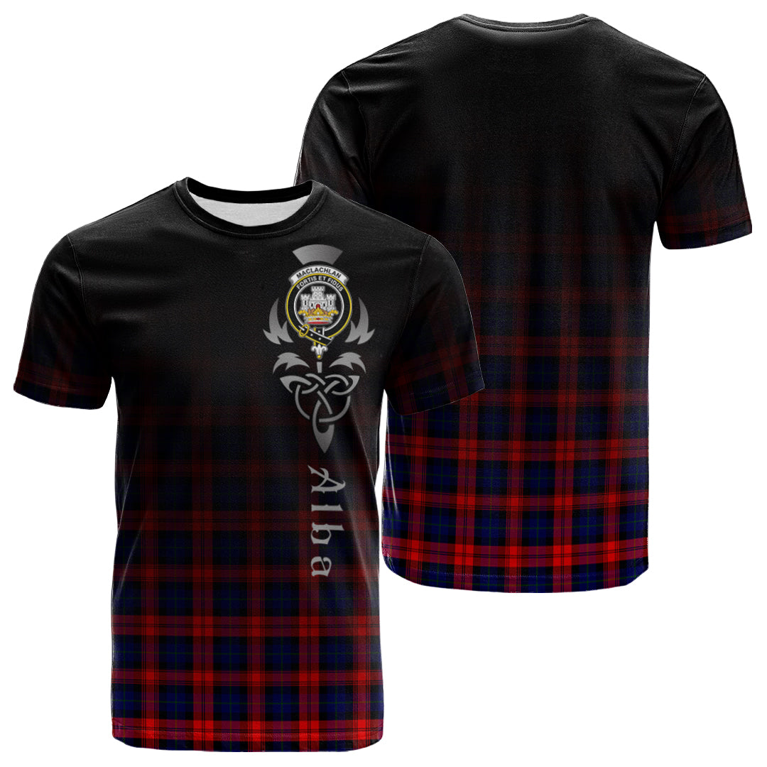 MacLachlan Modern Tartan Crest T-shirt - Alba Celtic Style