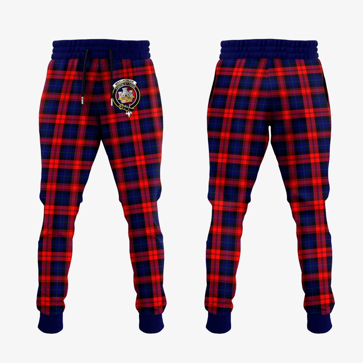 MacLachlan Modern Tartan Crest Jogger Sweatpants