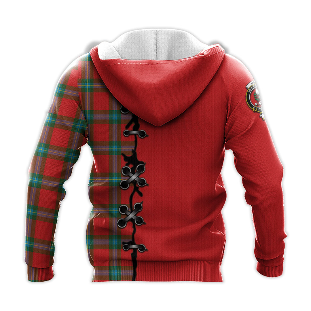 MacLaine of Loch Buie Tartan Hoodie - Lion Rampant And Celtic Thistle Style