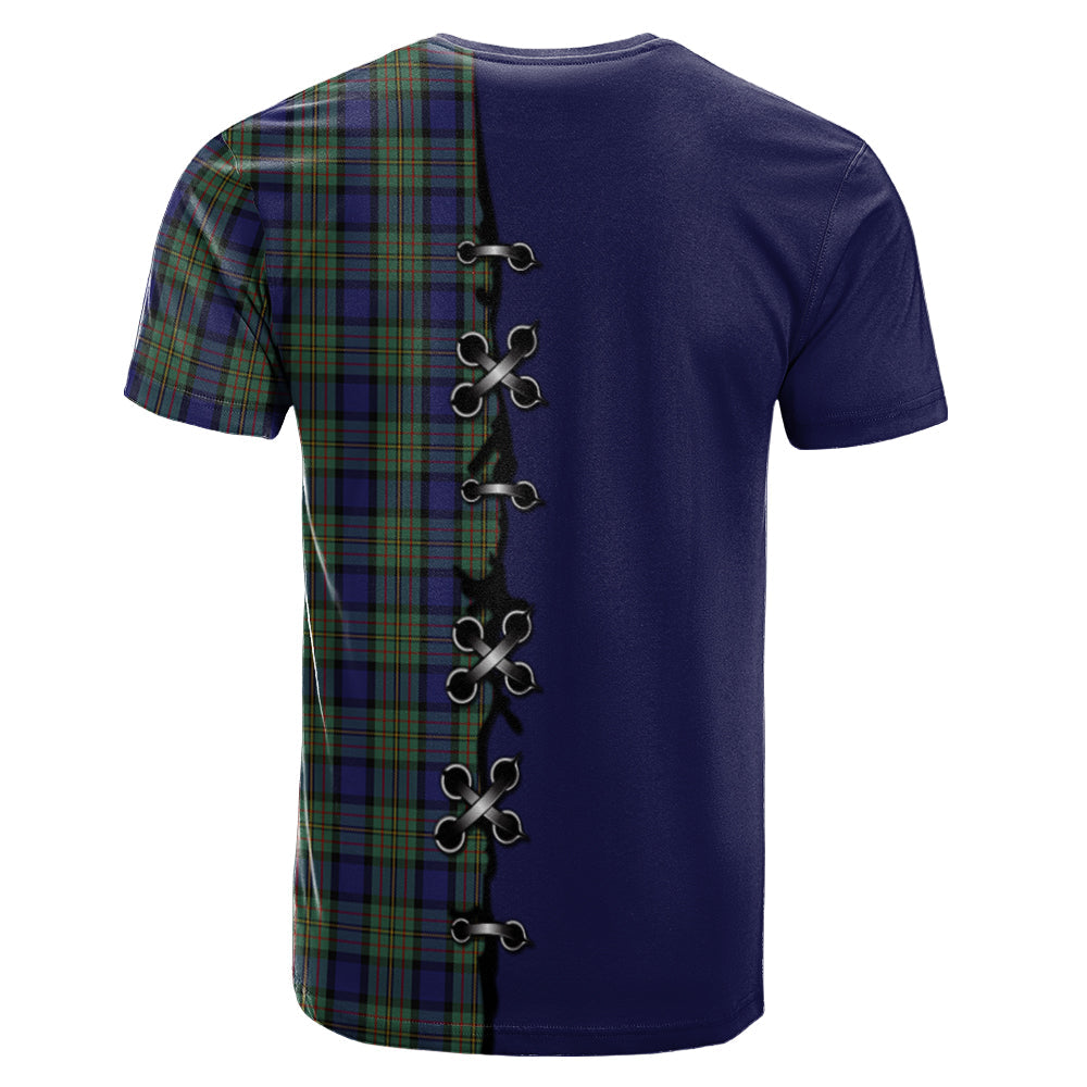 MacLaren Tartan T-shirt - Lion Rampant And Celtic Thistle Style