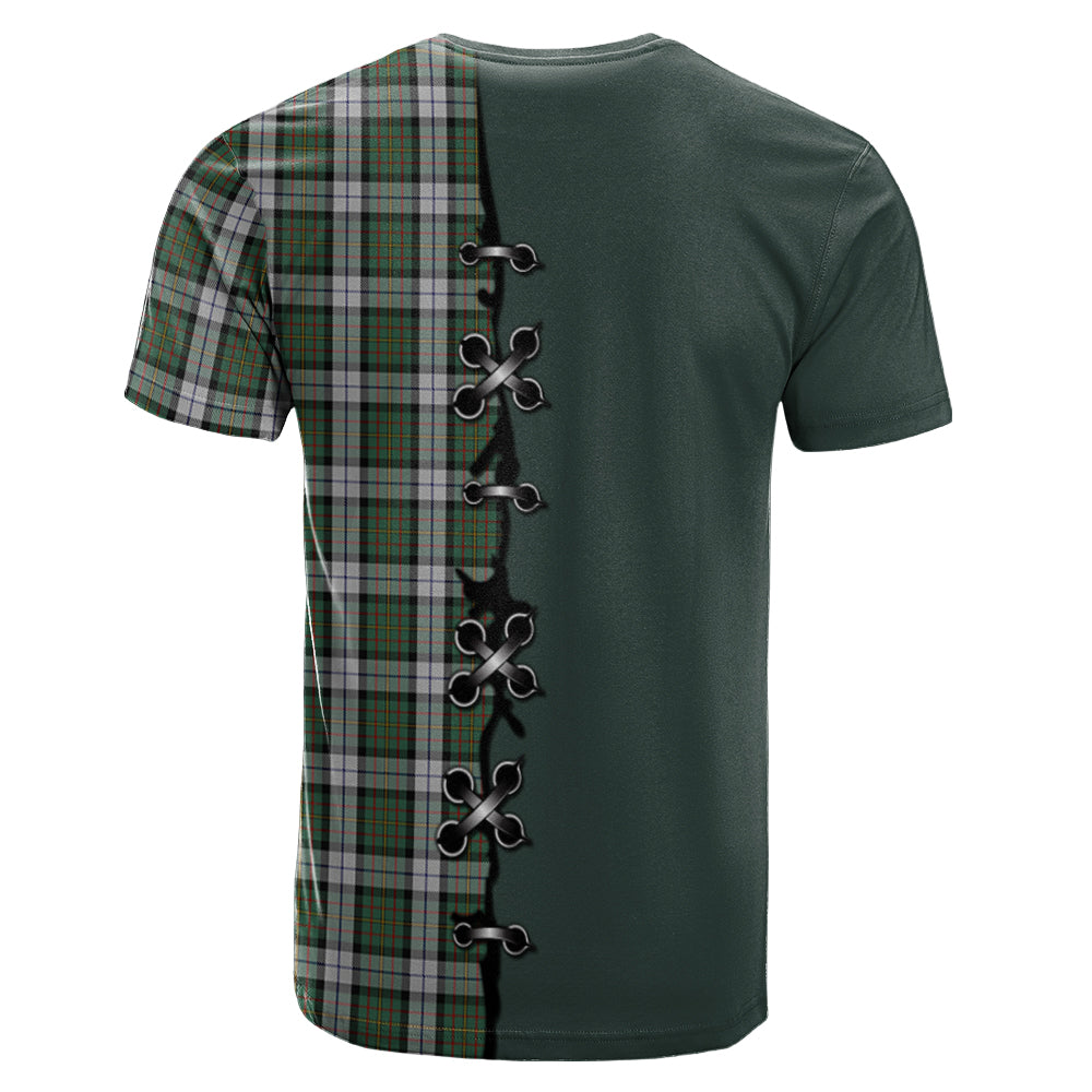 MacLaren Dress Tartan T-shirt - Lion Rampant And Celtic Thistle Style