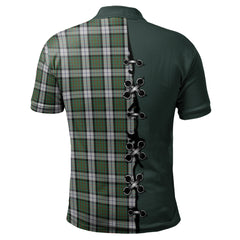 MacLaren Dress Tartan Polo Shirt - Lion Rampant And Celtic Thistle Style