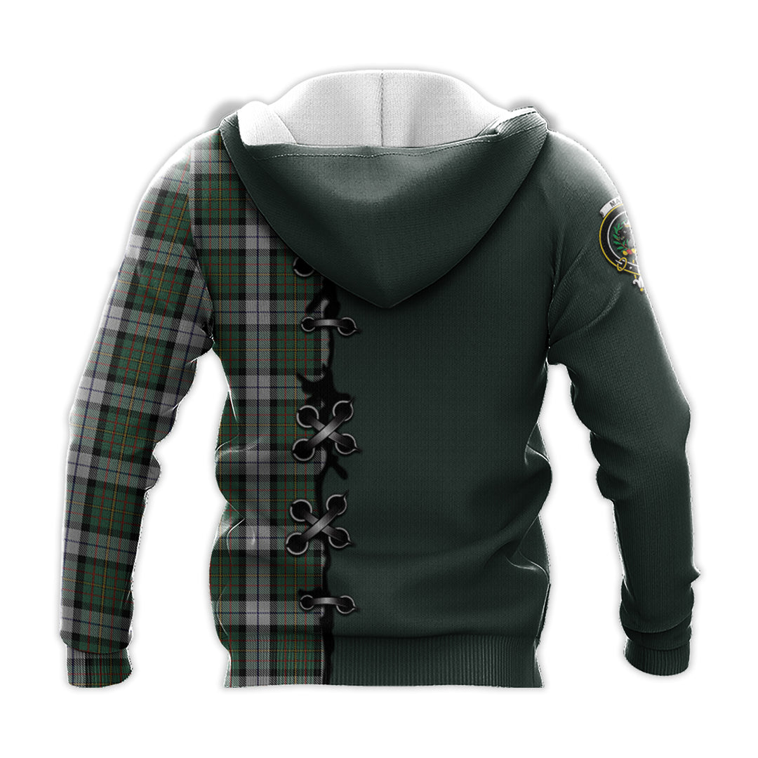 MacLaren Dress Tartan Hoodie - Lion Rampant And Celtic Thistle Style