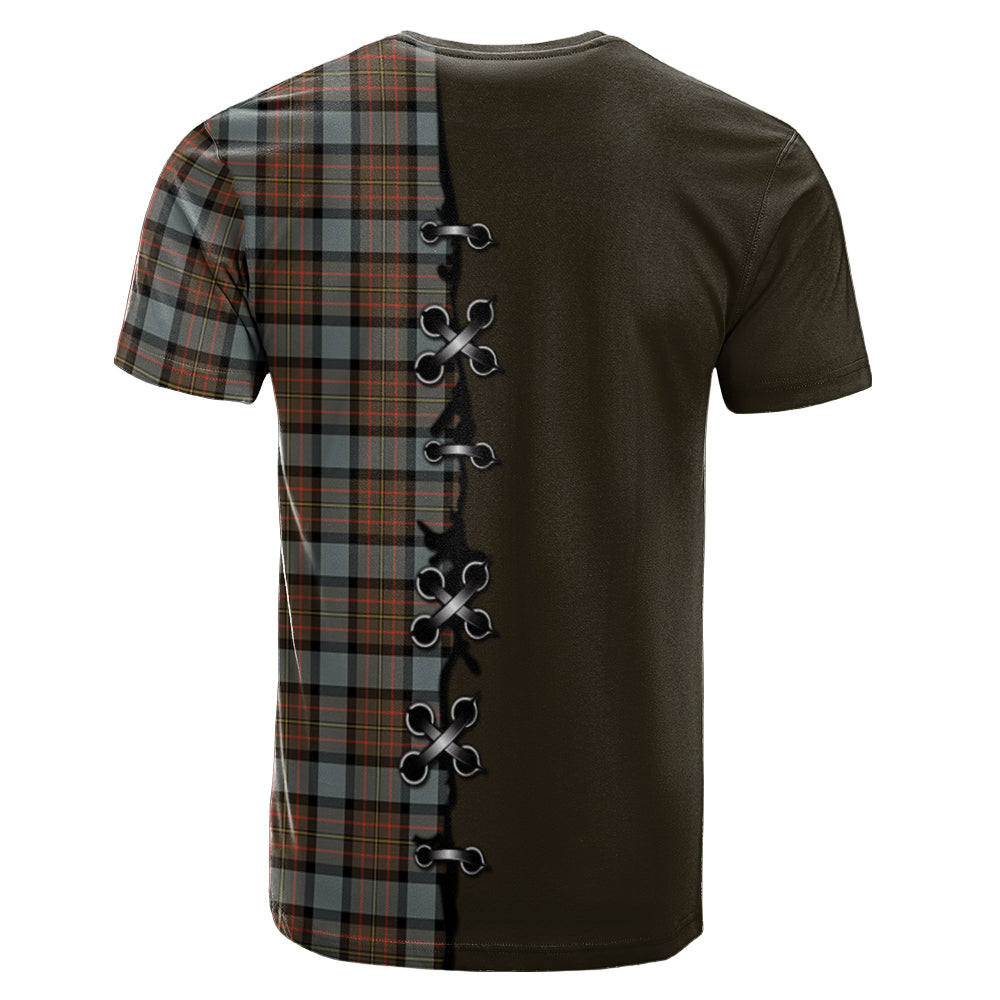 MacLaren Weathered Tartan T-shirt - Lion Rampant And Celtic Thistle Style