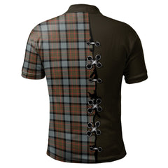 MacLaren Weathered Tartan Polo Shirt - Lion Rampant And Celtic Thistle Style