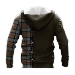 MacLaren Weathered Tartan Hoodie - Lion Rampant And Celtic Thistle Style