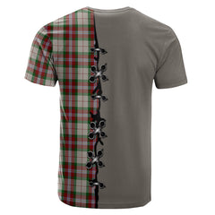 MacLean Dress Tartan T-shirt - Lion Rampant And Celtic Thistle Style