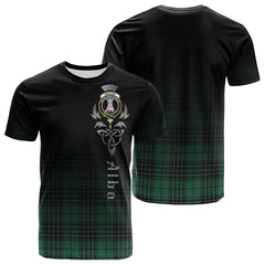 MacLean Hunting Ancient Tartan Crest T-shirt - Alba Celtic Style