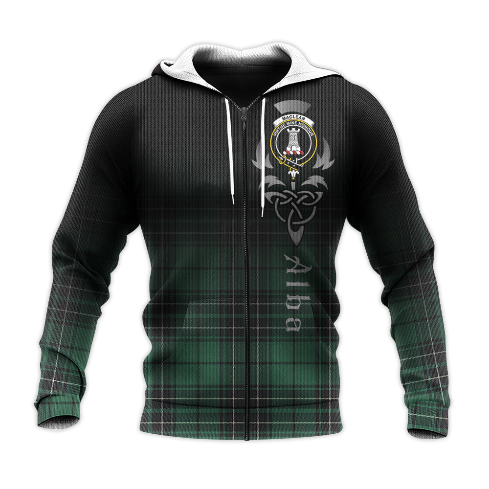 MacLean Hunting Ancient Tartan Hoodie - Alba Celtic Style