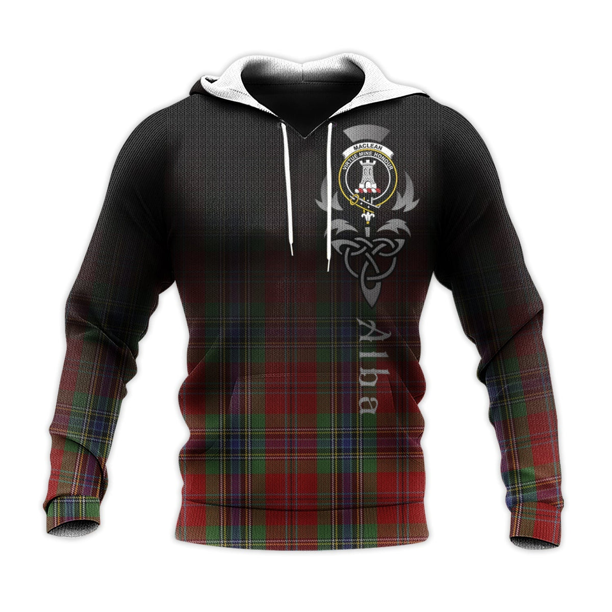 MacLean Of Duart Tartan Hoodie - Alba Celtic Style