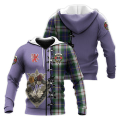 MacLeod Of Californian Tartan Hoodie - Lion Rampant And Celtic Thistle Style