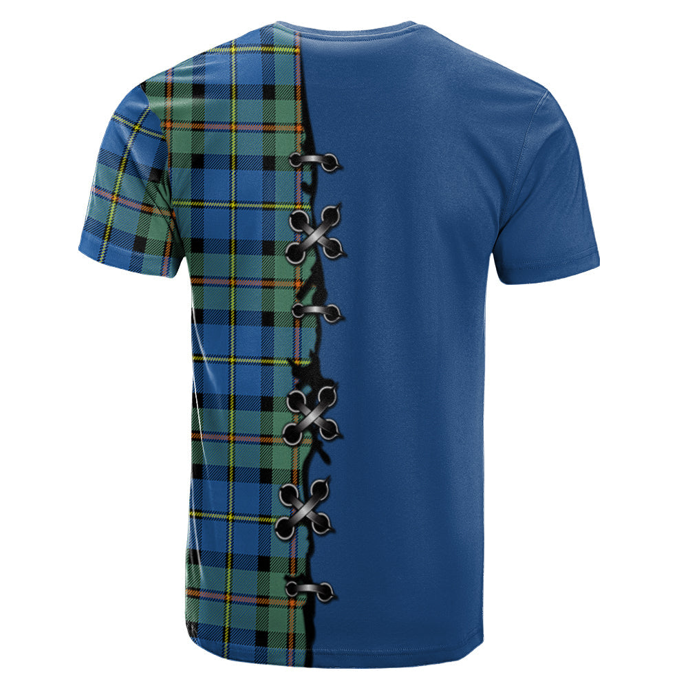 MacLeod of Harris Ancient Tartan T-shirt - Lion Rampant And Celtic Thistle Style