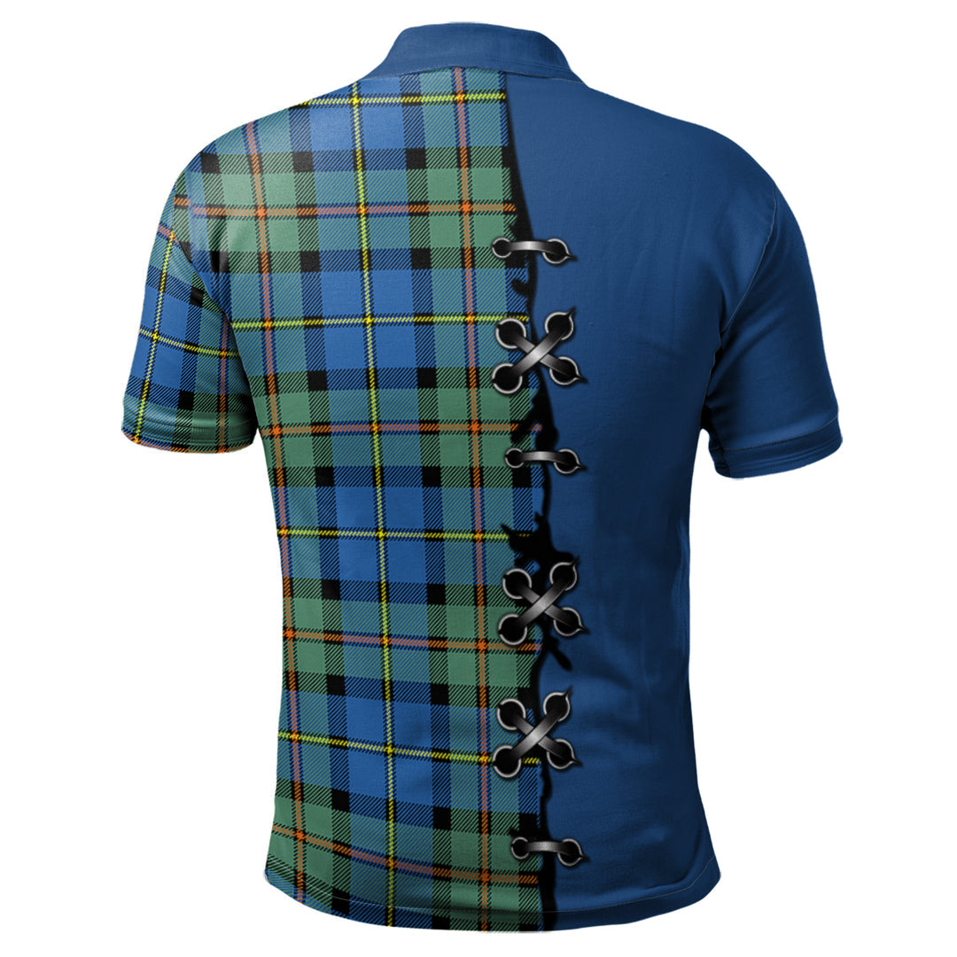 MacLeod of Harris Ancient Tartan Polo Shirt - Lion Rampant And Celtic Thistle Style