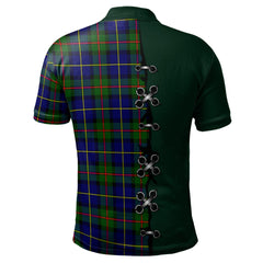 MacLeod of Harris Modern Tartan Polo Shirt - Lion Rampant And Celtic Thistle Style