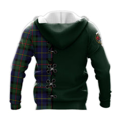 MacLeod of Harris Modern Tartan Hoodie - Lion Rampant And Celtic Thistle Style