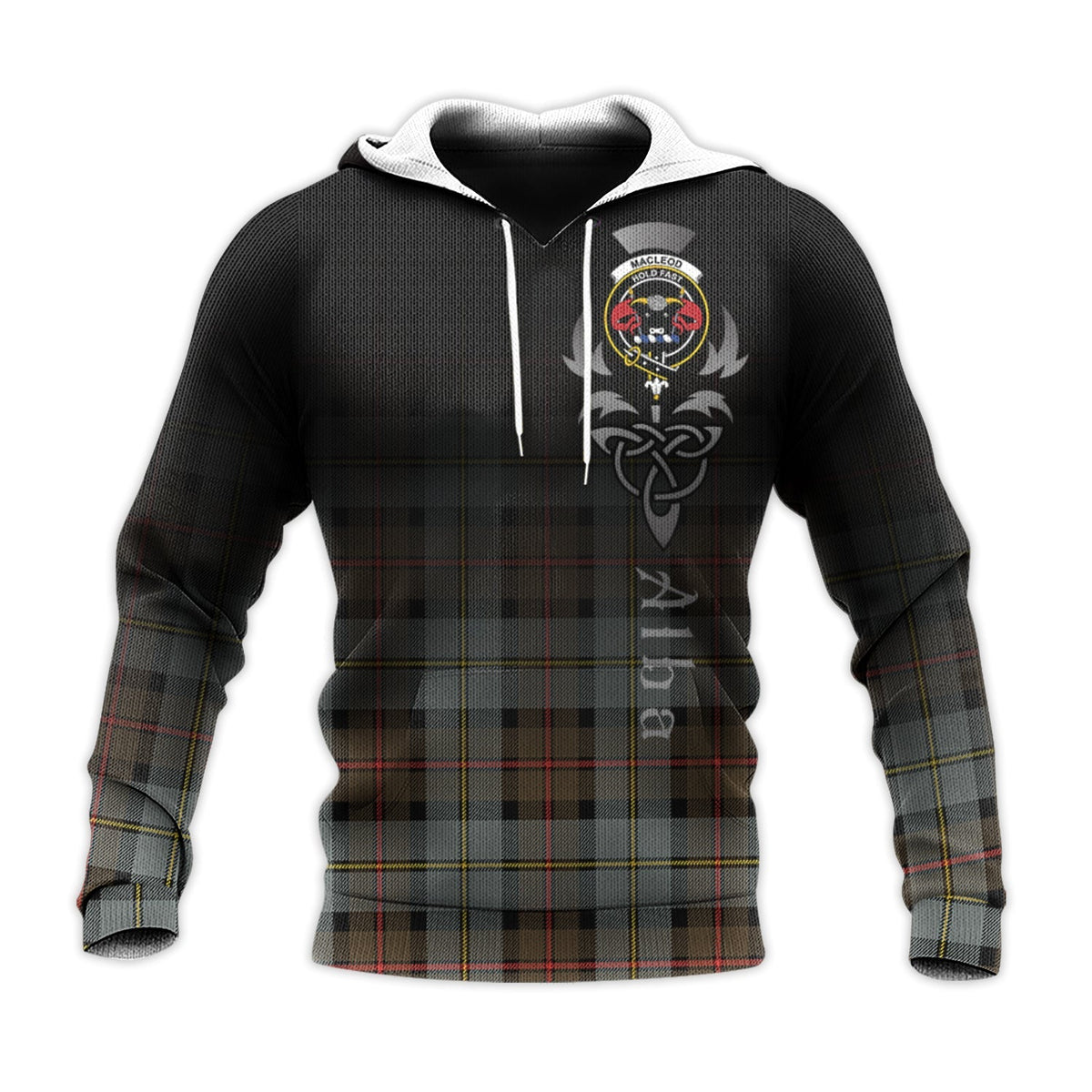 MacLeod Of Harris Weathered Tartan Hoodie - Alba Celtic Style