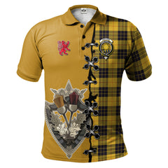 MacLeod of Lewis Ancient Tartan Polo Shirt - Lion Rampant And Celtic Thistle Style