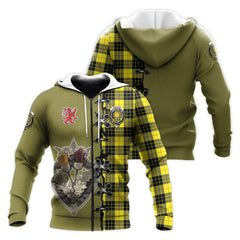 MacLeod of Lewis Modern Tartan Hoodie - Lion Rampant And Celtic Thistle Style