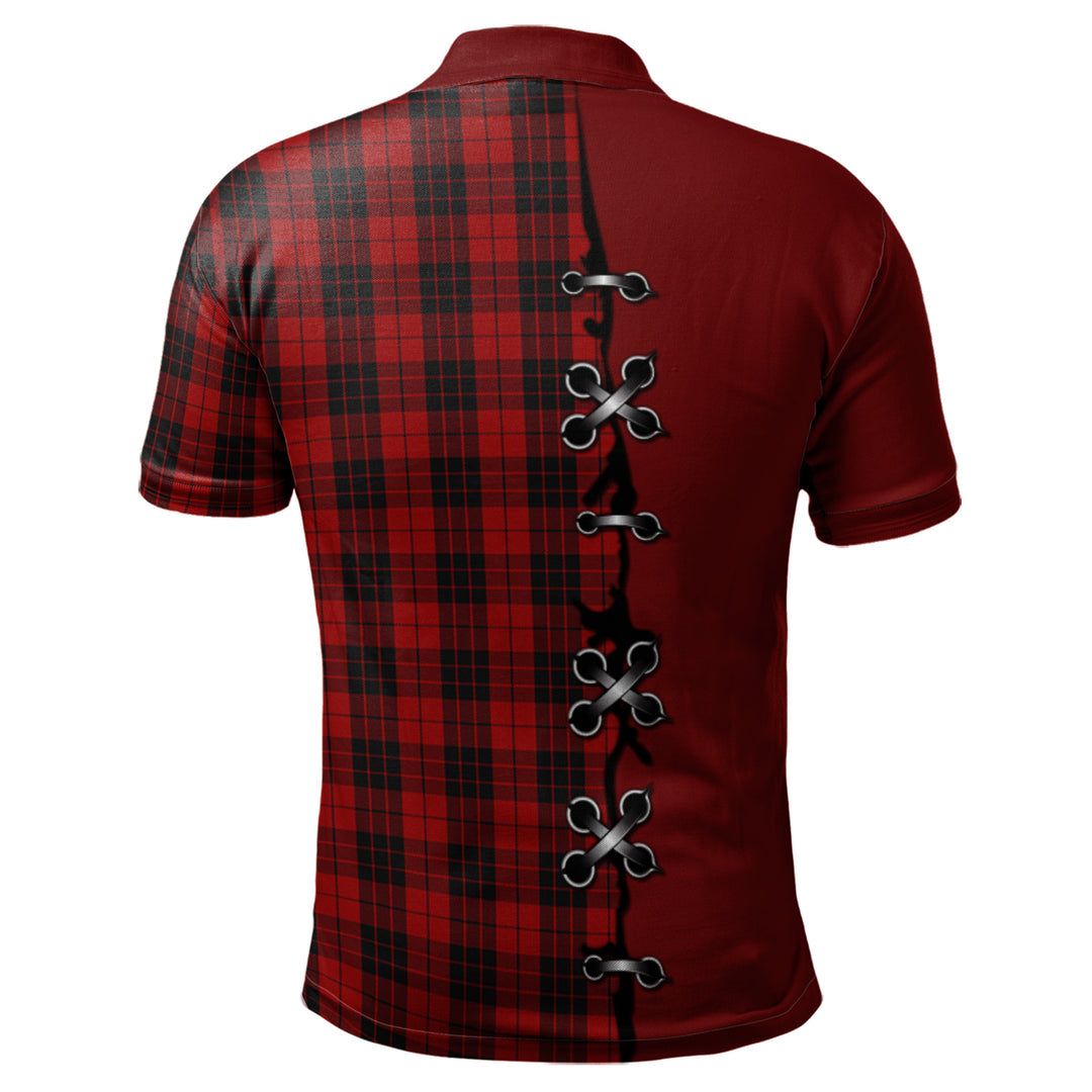 MacLeod of Raasay Highland Tartan Polo Shirt - Lion Rampant And Celtic Thistle Style