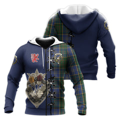 MacMillan Hunting Tartan Hoodie - Lion Rampant And Celtic Thistle Style