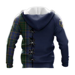 MacMillan Hunting Tartan Hoodie - Lion Rampant And Celtic Thistle Style