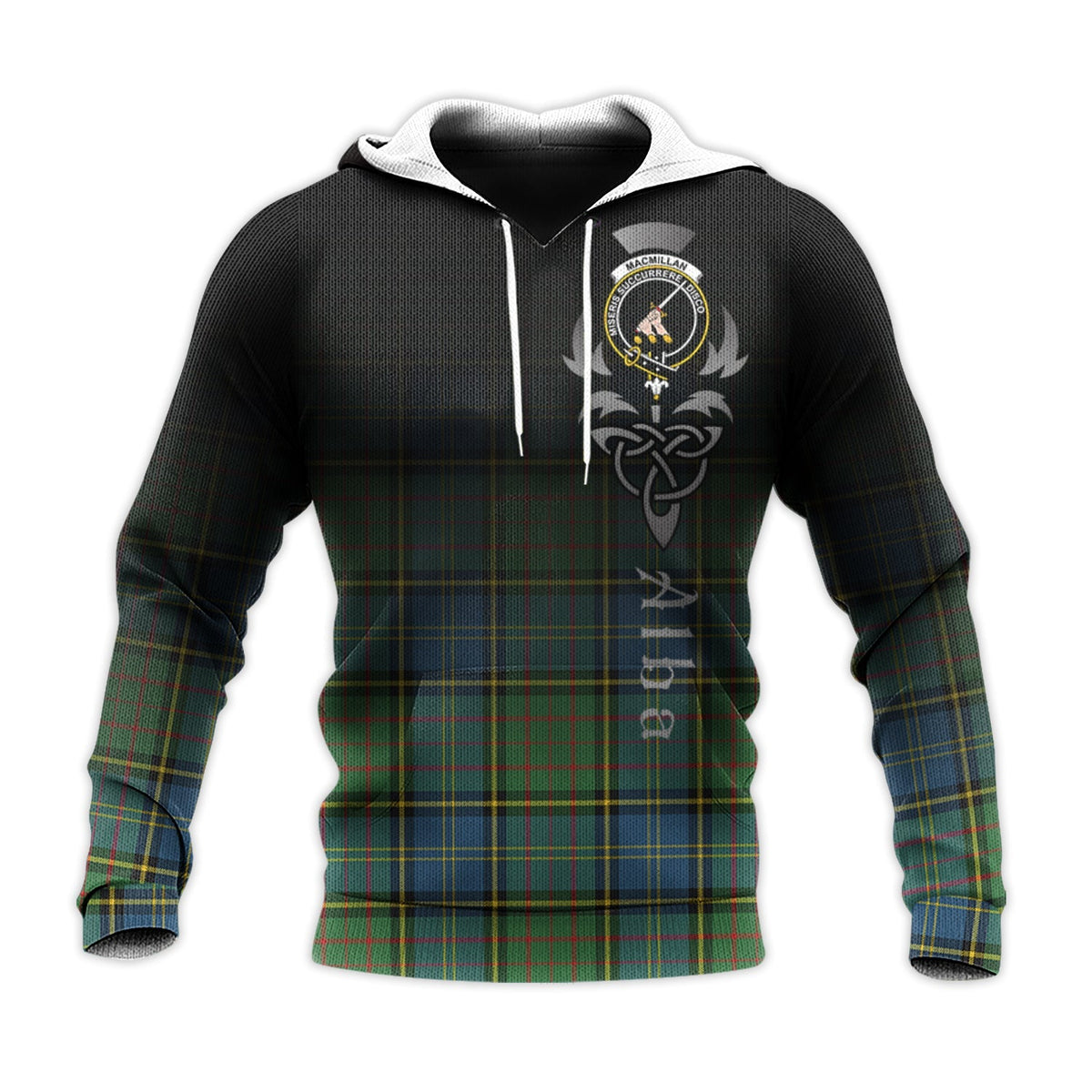 MacMillan Hunting Ancient Tartan Hoodie - Alba Celtic Style