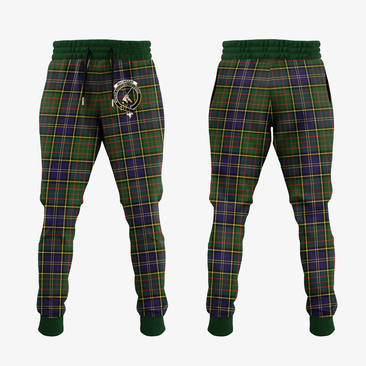 MacMillan Hunting Modern Tartan Crest Jogger Sweatpants