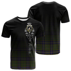 MacMillan Hunting Modern Tartan Crest T-shirt - Alba Celtic Style