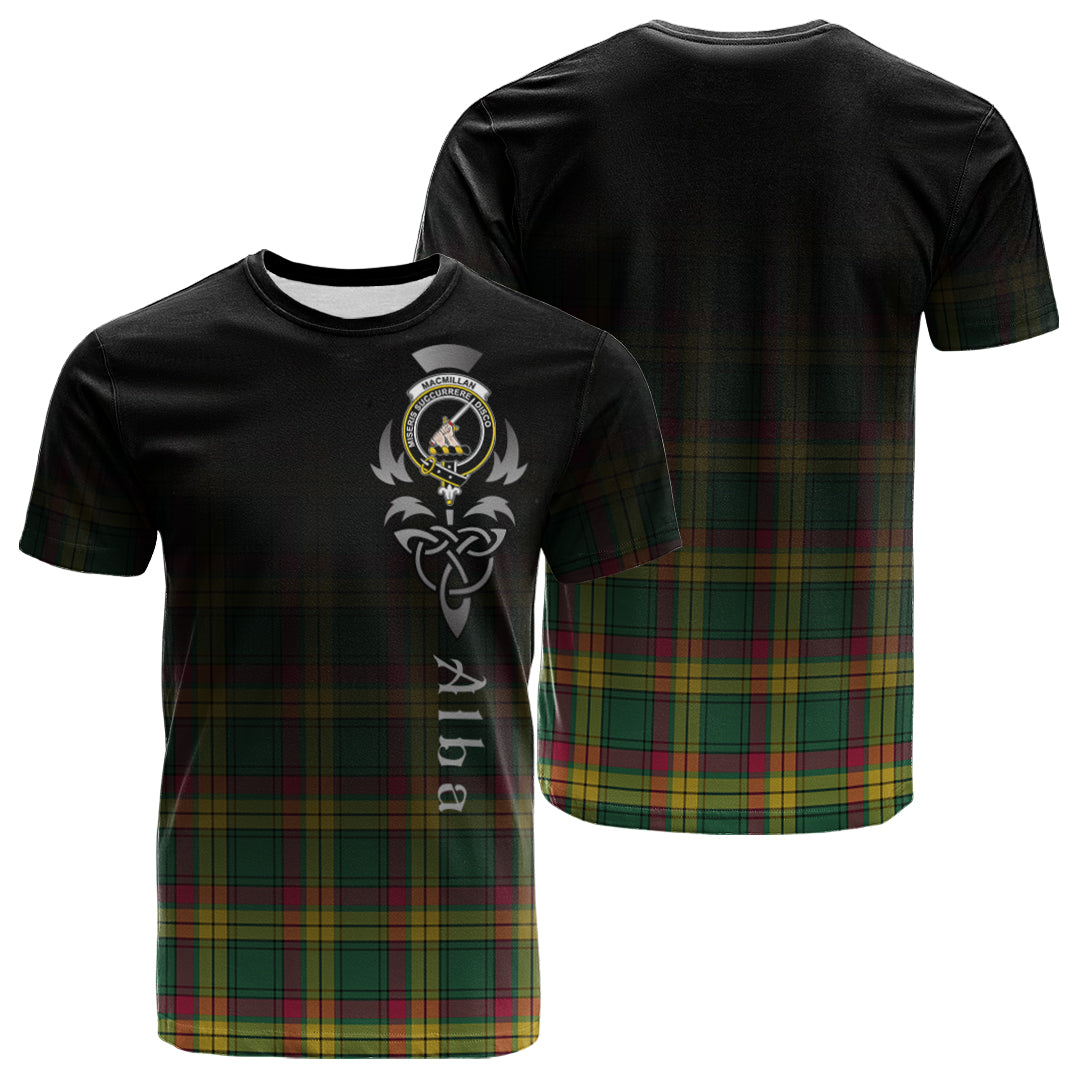 MacMillan Old Ancient Tartan Crest T-shirt - Alba Celtic Style