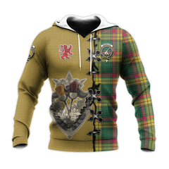 MacMillan Old Ancient Tartan Hoodie - Lion Rampant And Celtic Thistle Style