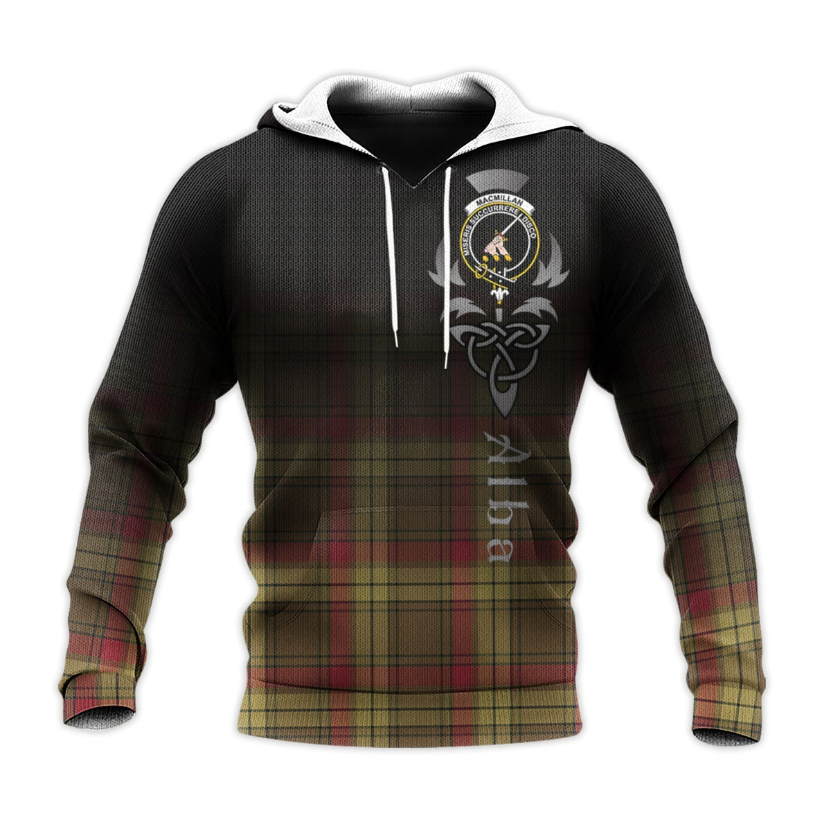 MacMillan Old Weathered Tartan Hoodie - Alba Celtic Style