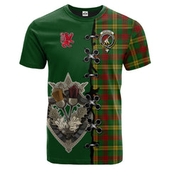 MacMillan Society of Glasgow Tartan T-shirt - Lion Rampant And Celtic Thistle Style